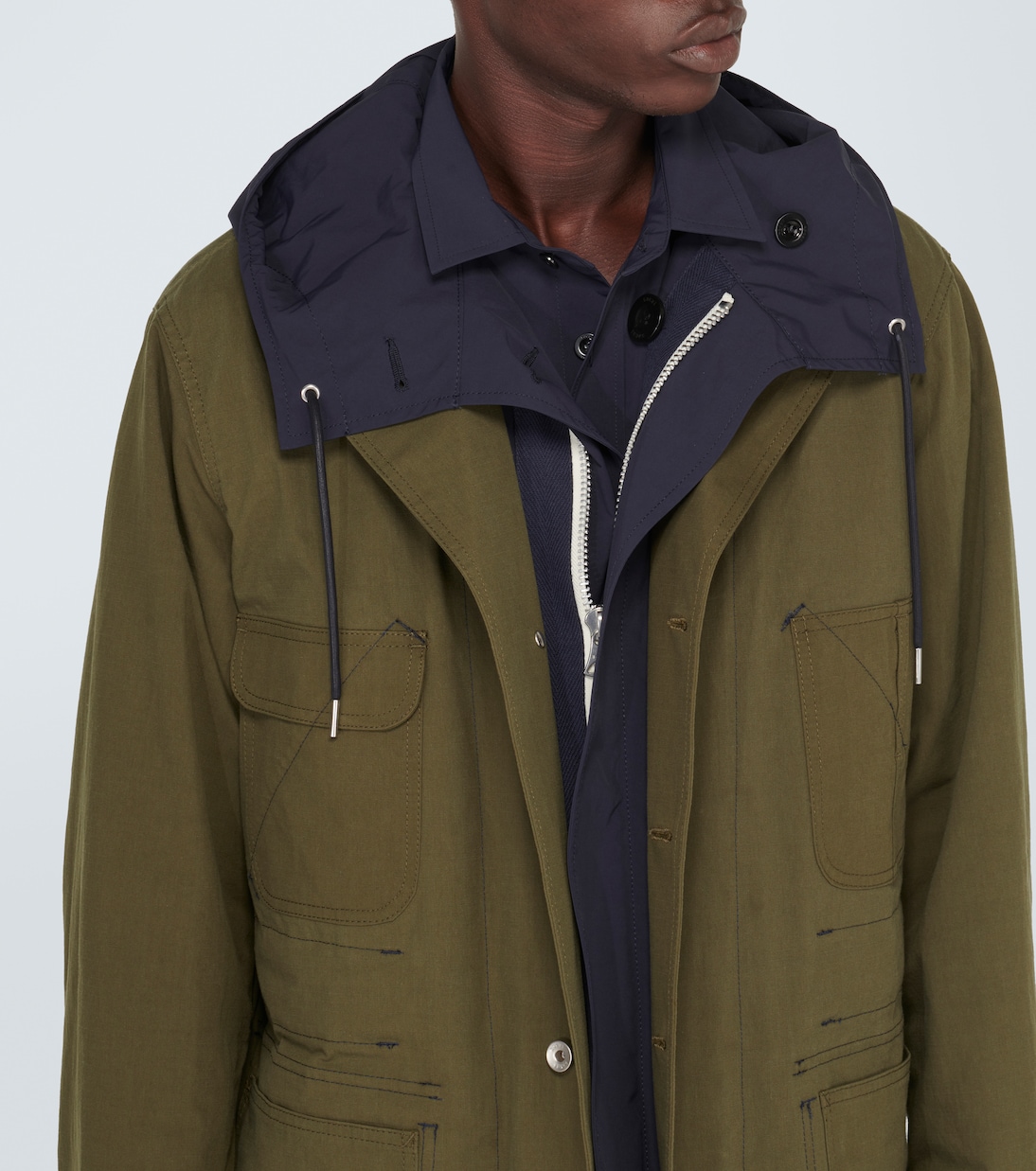 Abrigo reversible de mezcla de algodón | Sacai