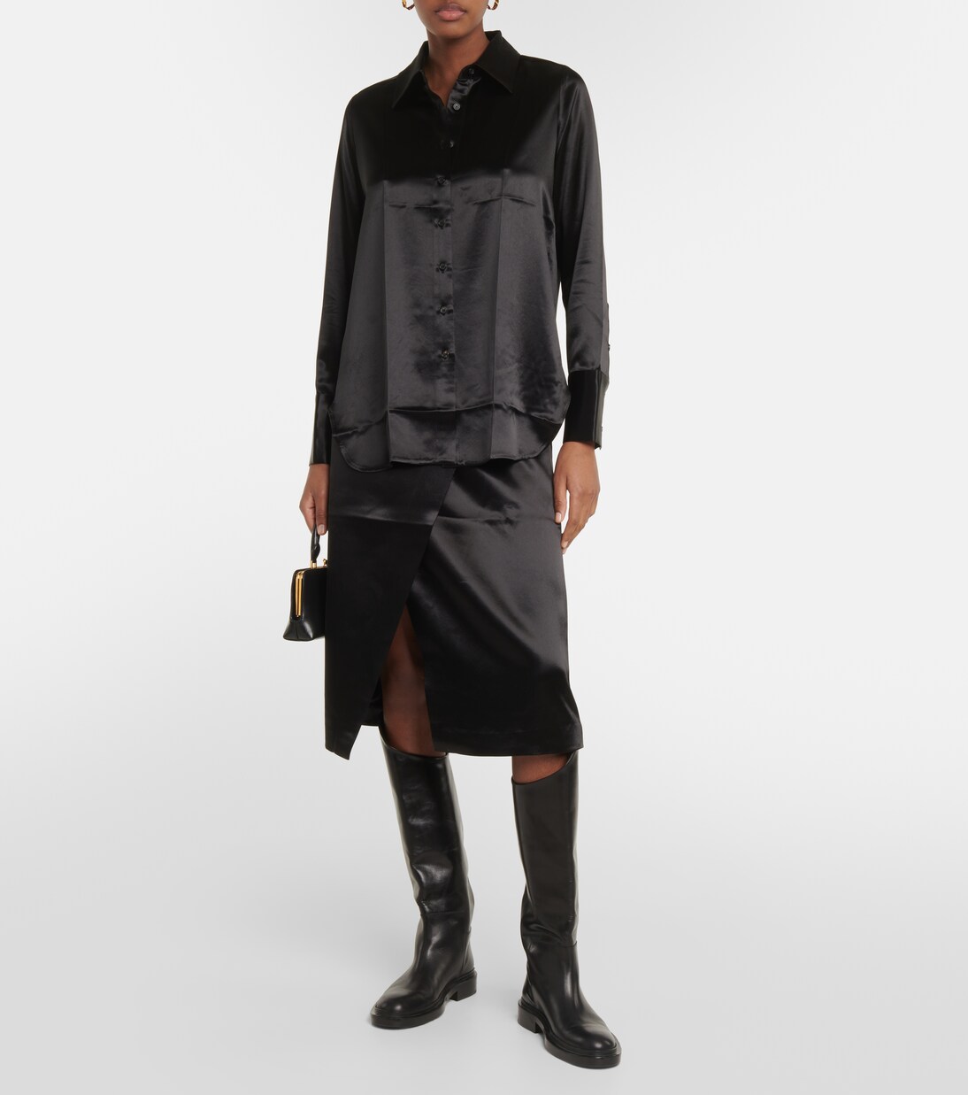 Satin wrap skirt | CO