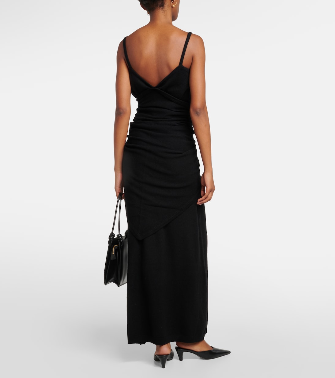 Vestido largo de cachemir con bufanda | Toteme
