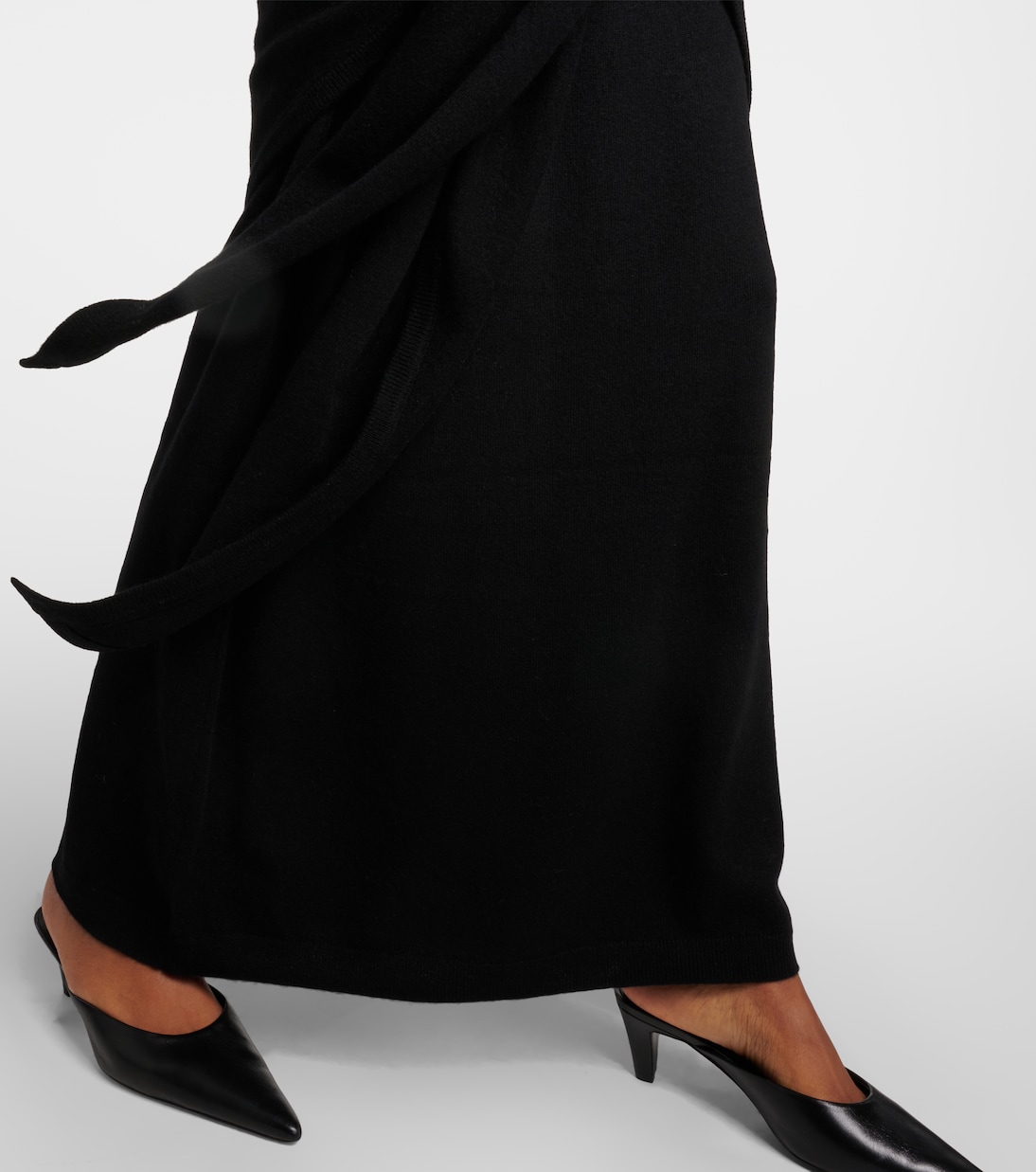 Vestido largo de cachemir con bufanda | Toteme