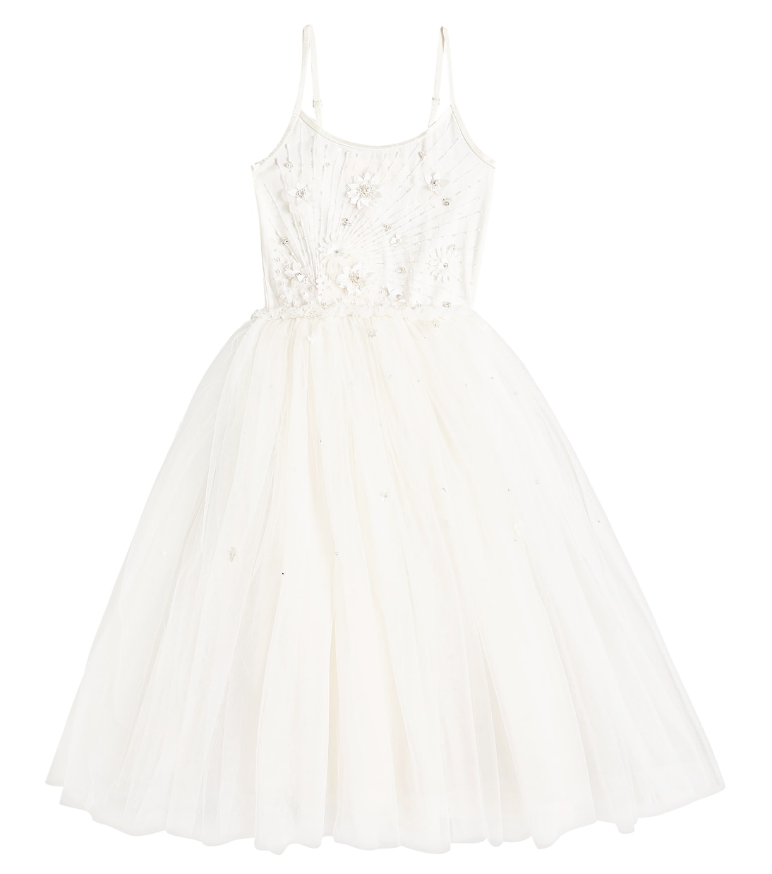 Abito Ceramic in tulle con applicazioni floreali | Tutu Du Monde