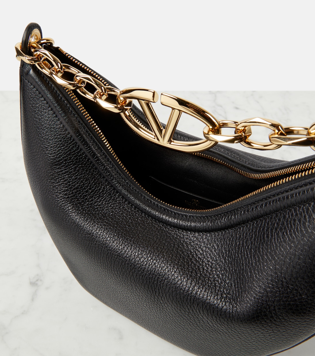  VLogo Moon Small leather shoulder bag | Valentino Garavani
