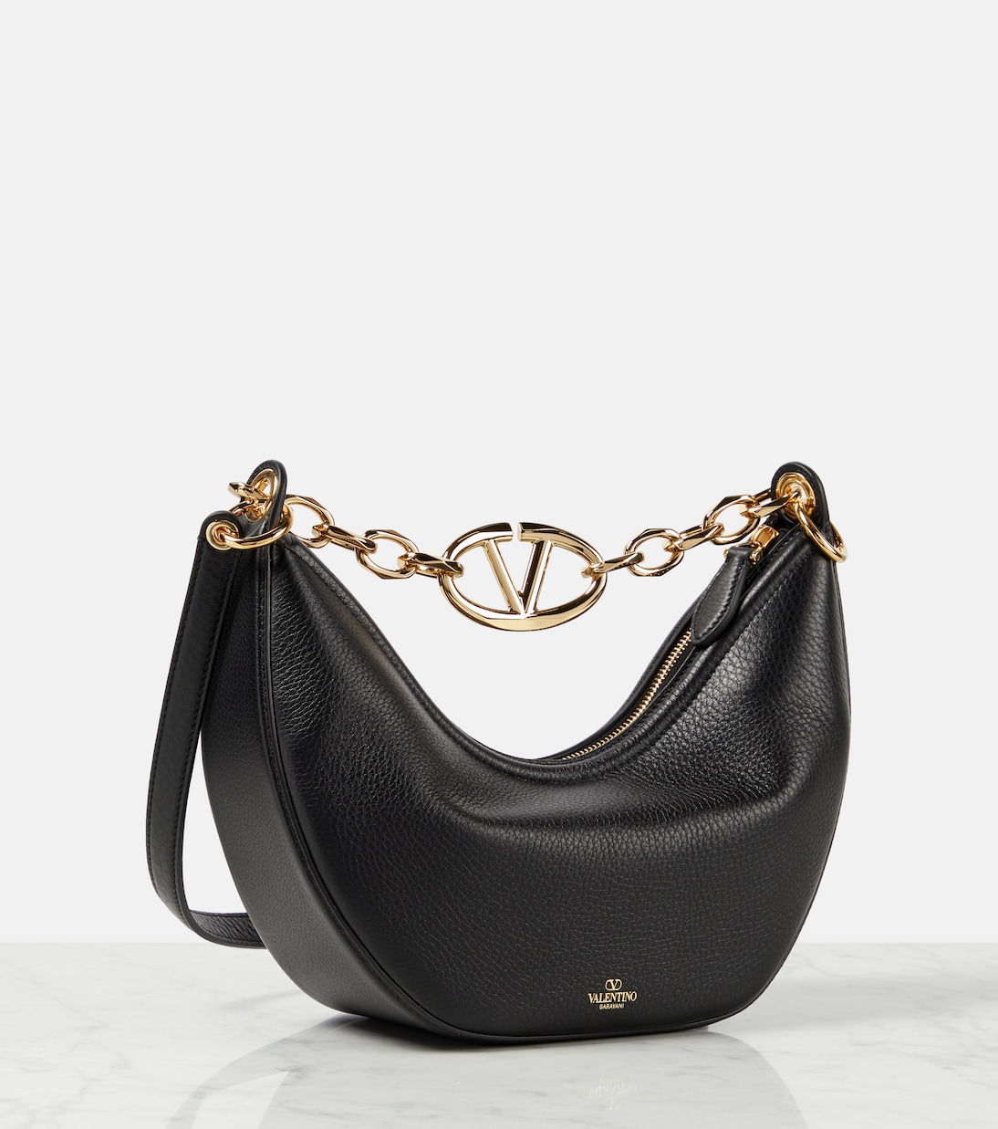  VLogo Moon Small leather shoulder bag | Valentino Garavani