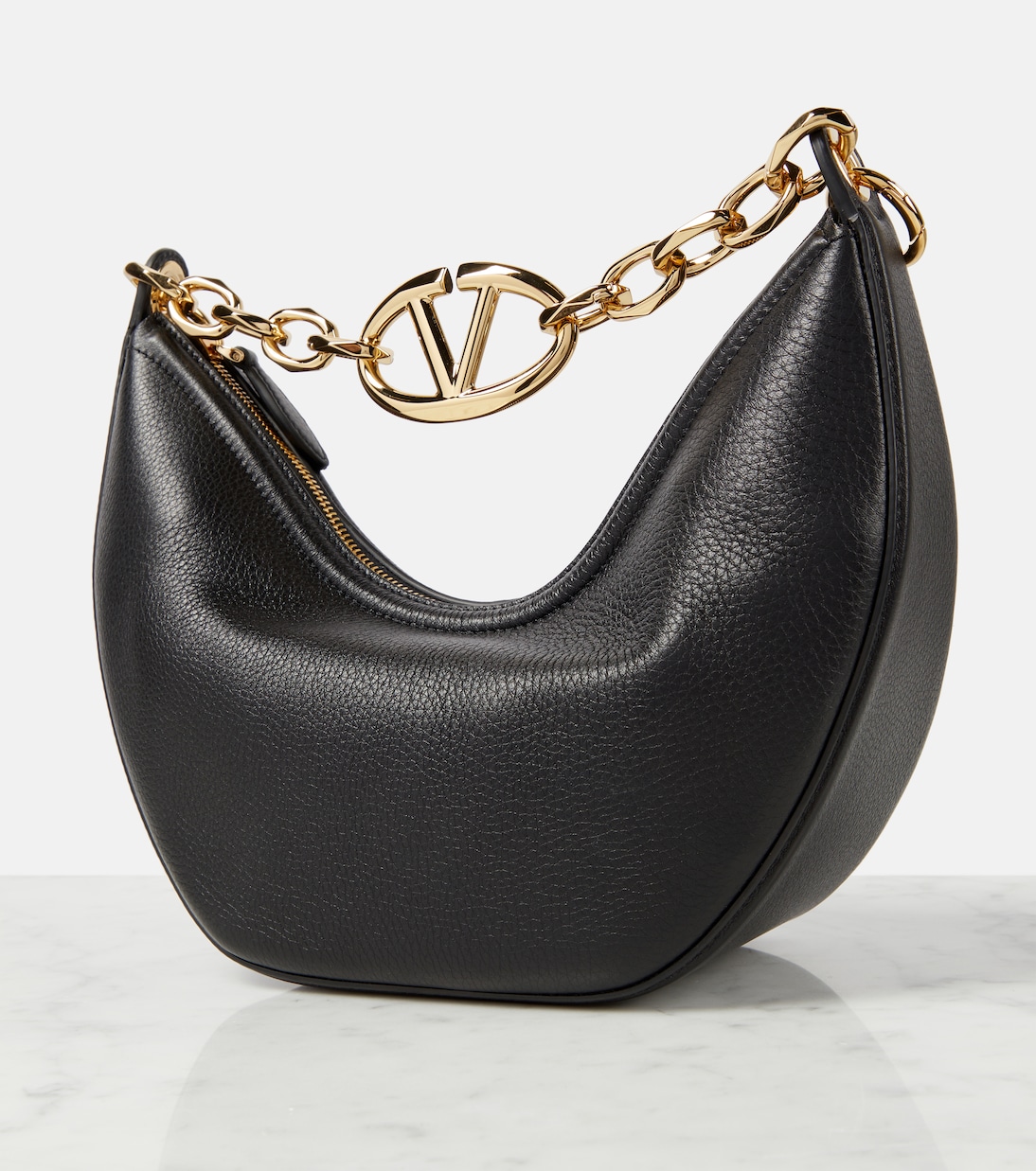  VLogo Moon Small leather shoulder bag | Valentino Garavani