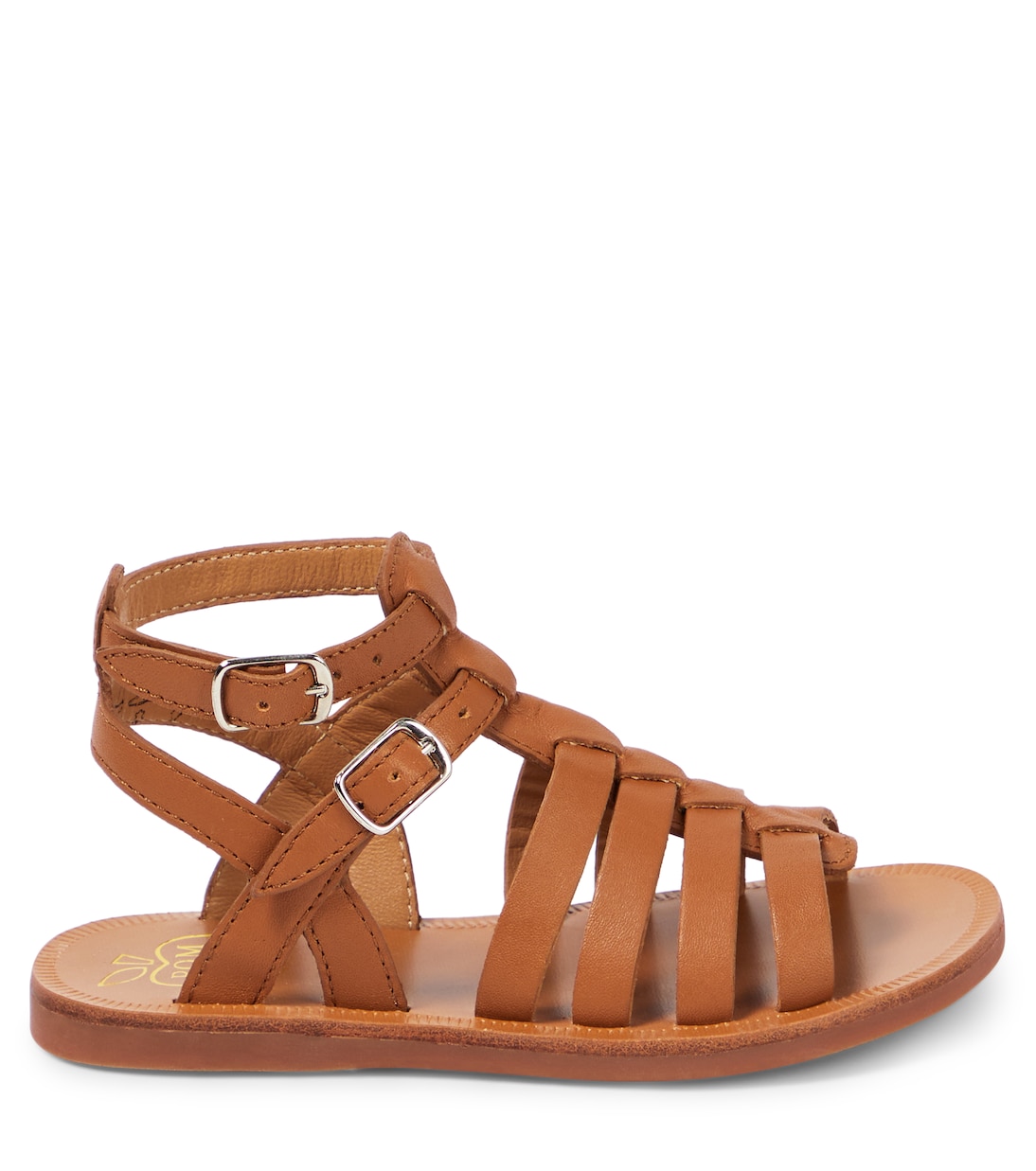 Sandalen Plagette Gladiator aus Leder | Pom d'Api