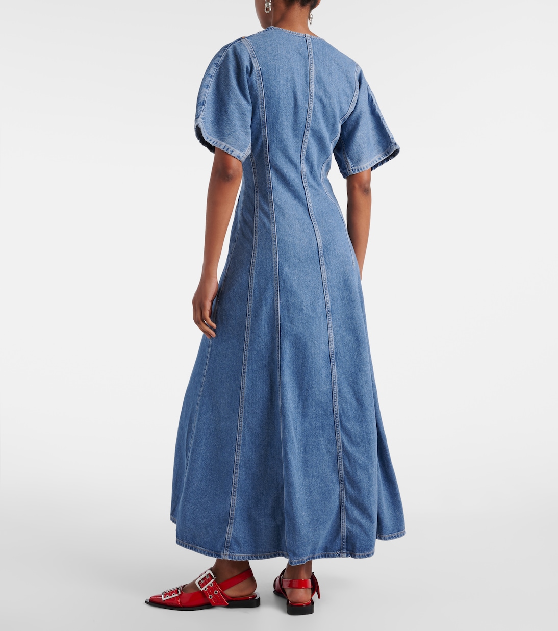 Robe longue en jean | Ganni