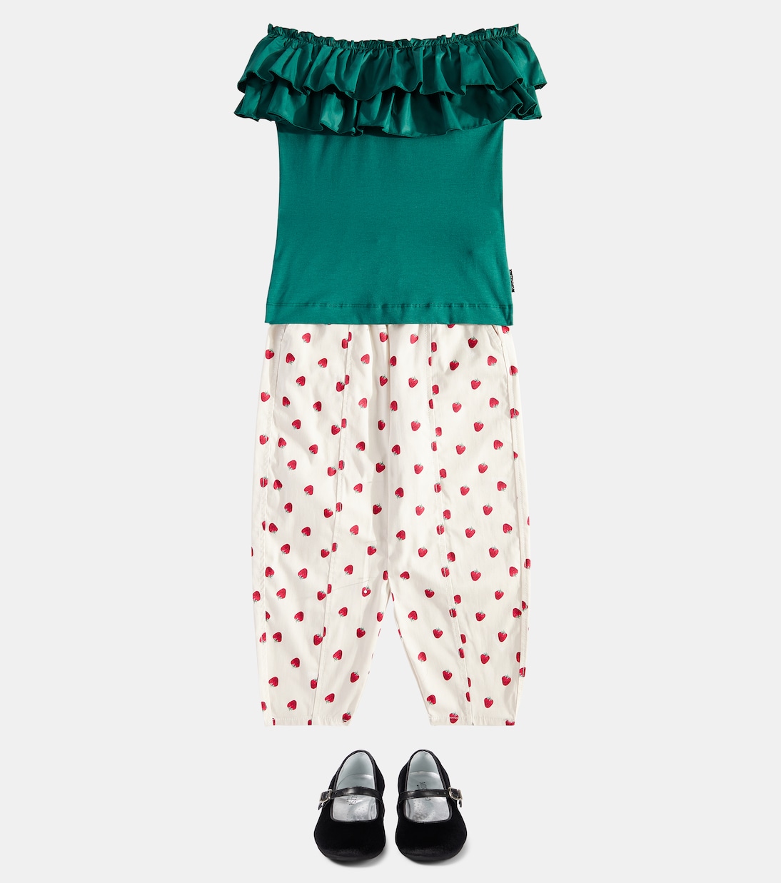 Pantalon imprimé en coton mélangé | Monnalisa