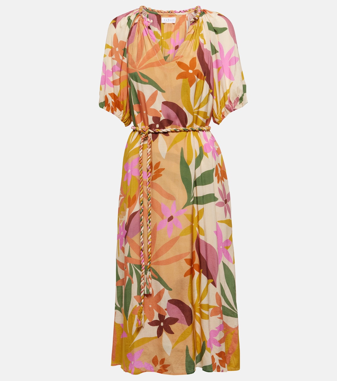Abito midi Carol con stampa floreale | Velvet