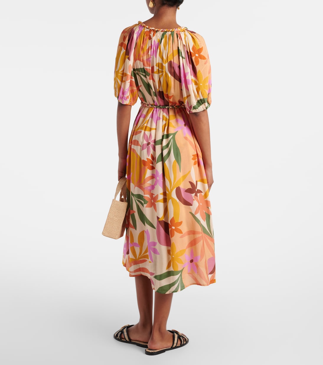 Abito midi Carol con stampa floreale | Velvet