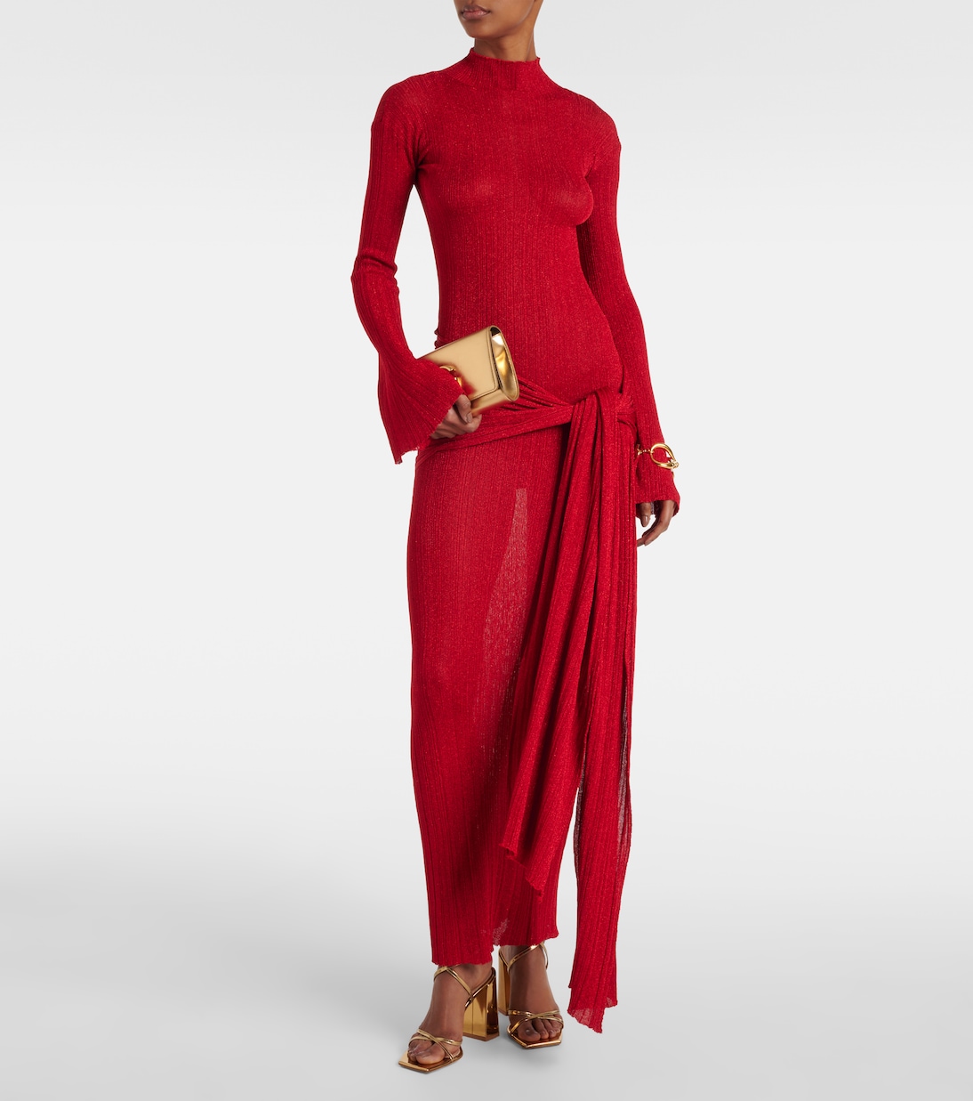 Maxikleid aus Lamé | Aya Muse