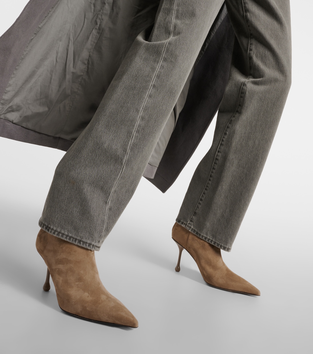 Bottines Cycas 80 en daim | Jimmy Choo
