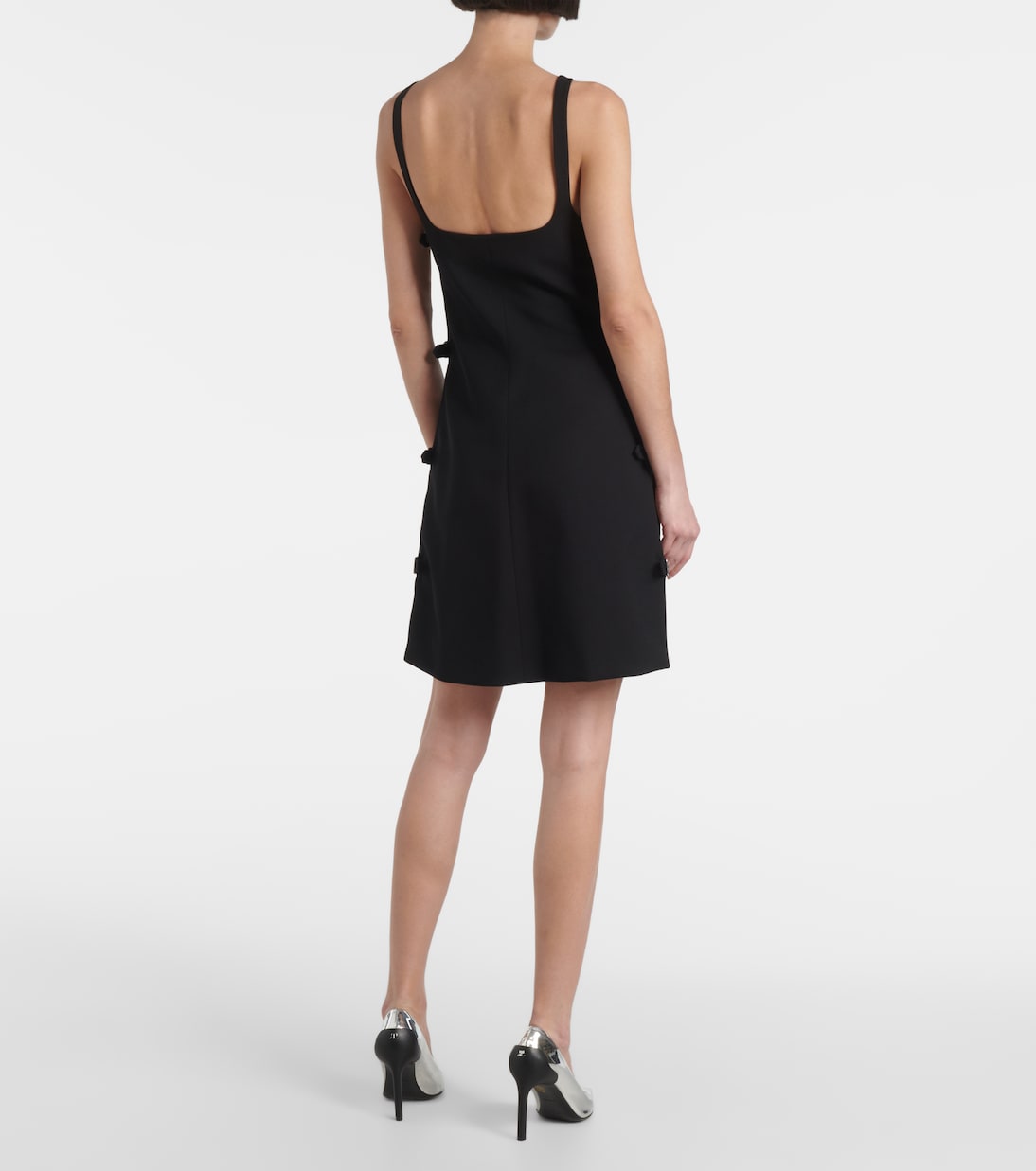 Buckle-detail wool minidress | Courrèges