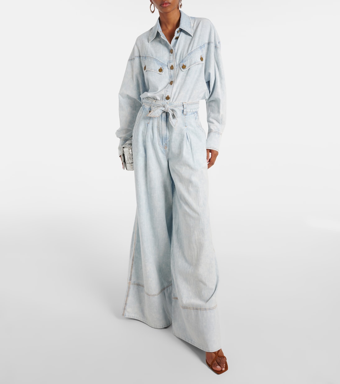 Jeans a vita alta a gamba larga | Zimmermann