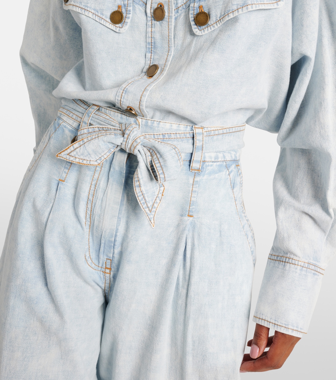 Jeans a vita alta a gamba larga | Zimmermann