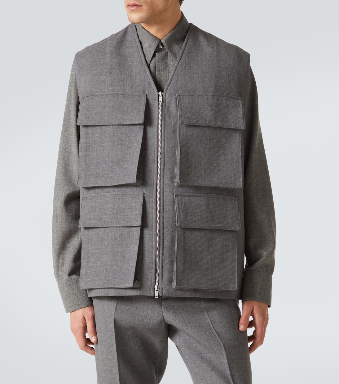Virgin wool vest | Jil Sander