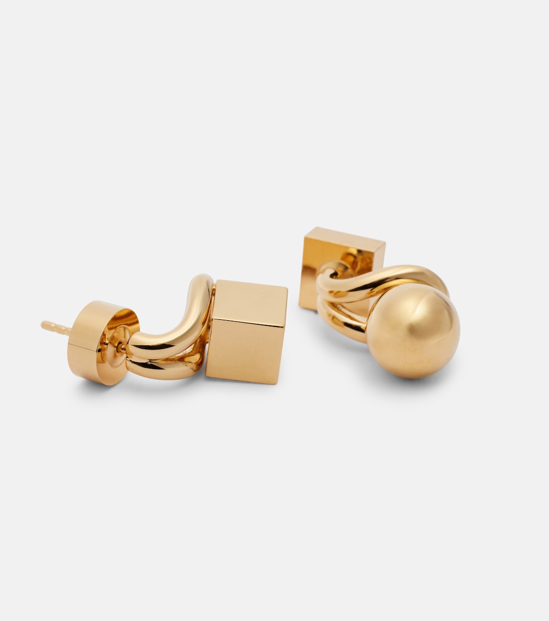Les Boucles Nodo asymmetric drop earrings | Jacquemus