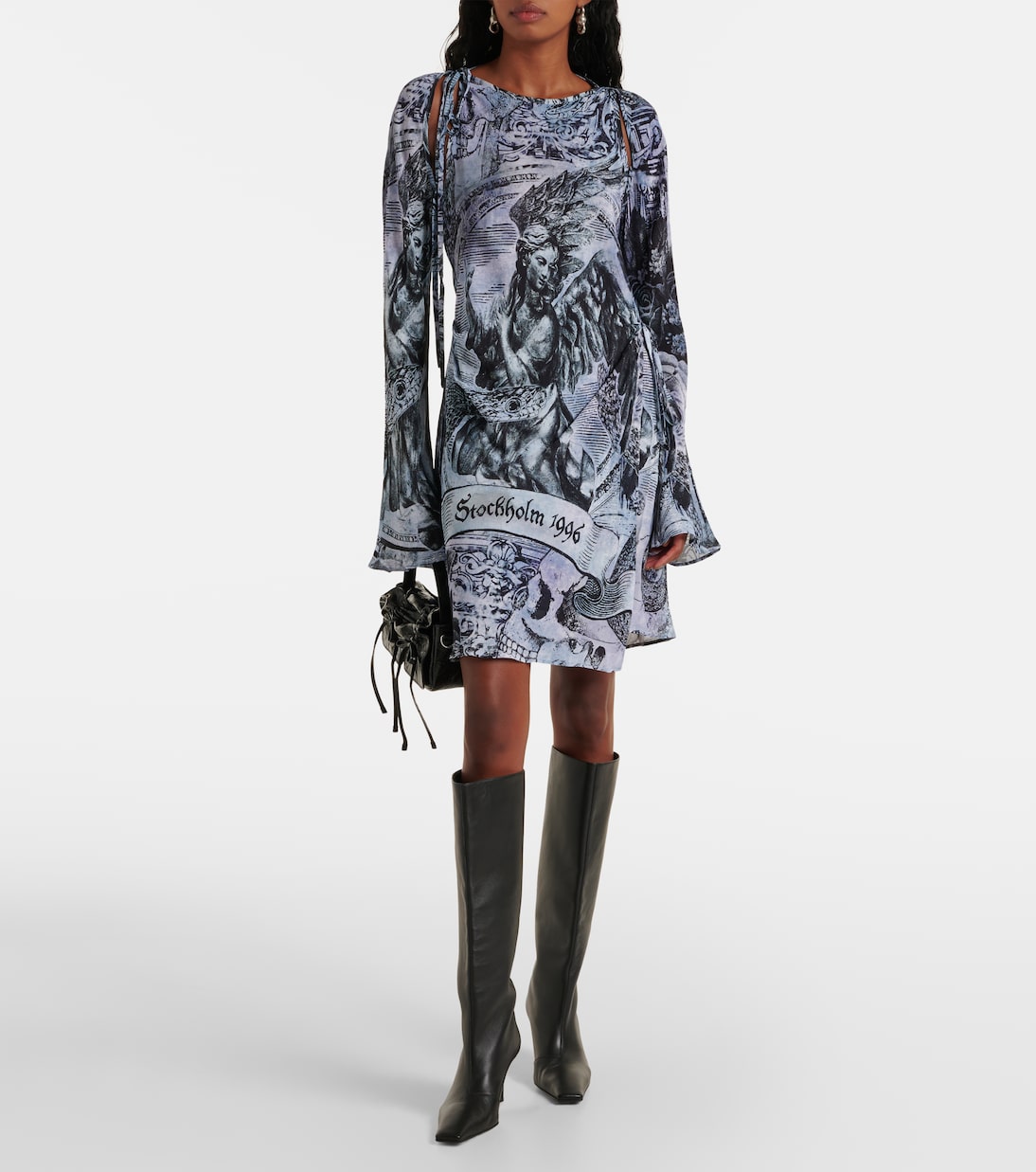 Printed wrap dress | Acne Studios
