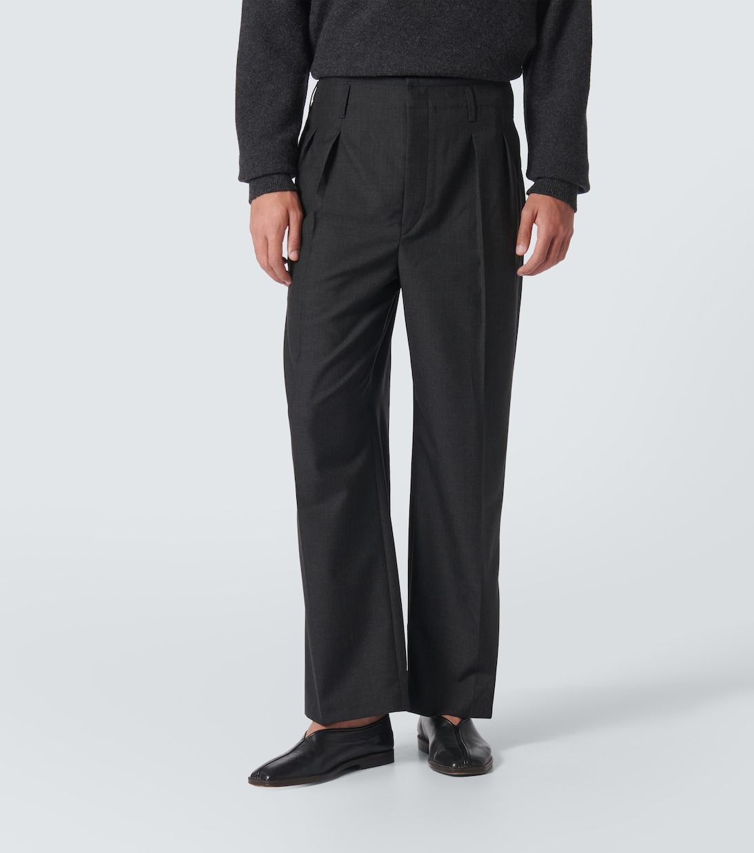 Pantaloni regular in twill | Lemaire