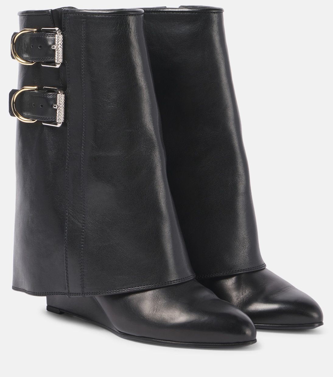 Bottines Shark Lock Buckles en cuir | Givenchy