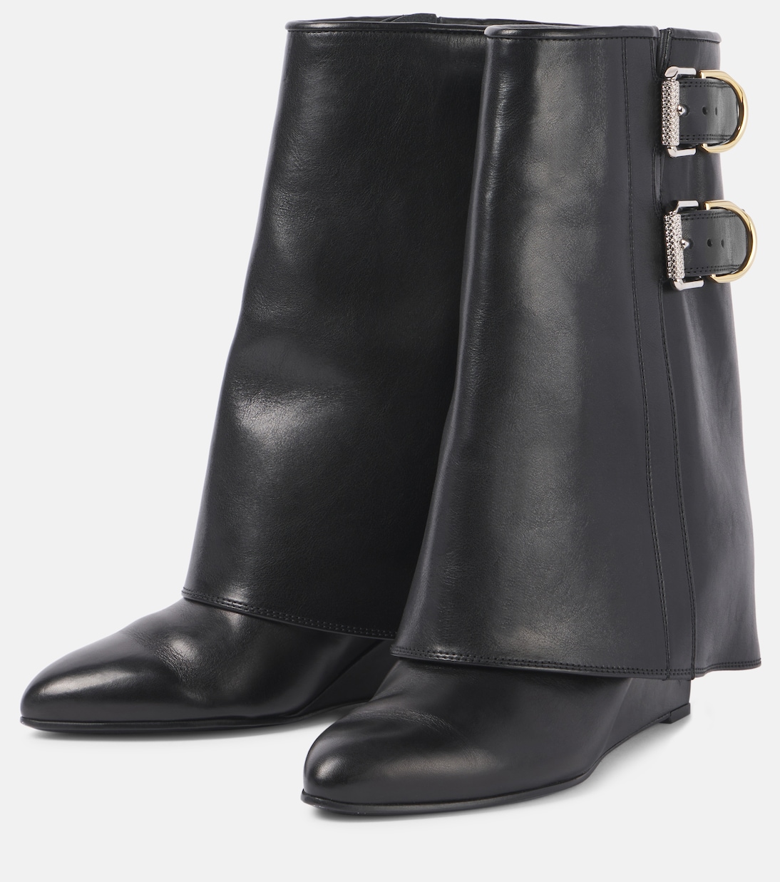 Bottines Shark Lock Buckles en cuir | Givenchy