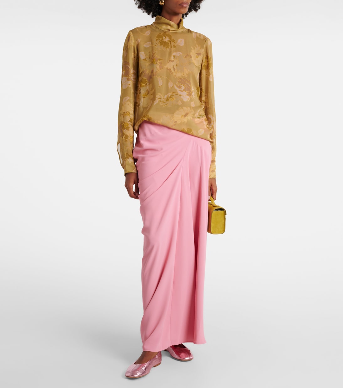 Gonna lunga in crêpe | Dries Van Noten