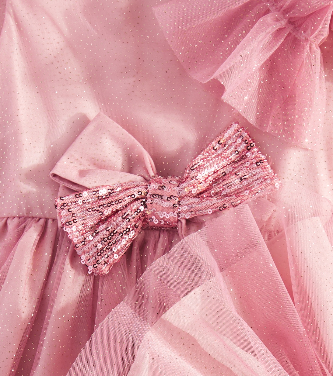 Abito in tulle glitterato con fiocco | Patachou