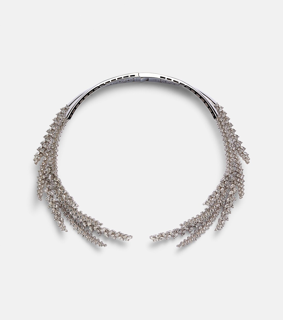 Collana YEPREM Y-Couture in oro bianco 18kt con diamanti, stile giovane e raffinato