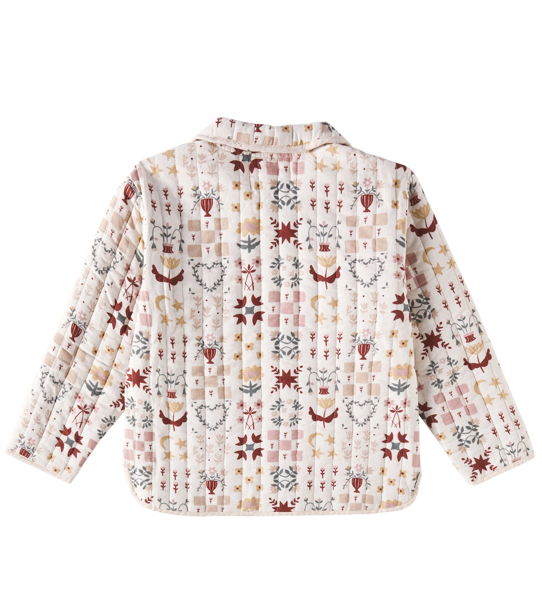 Clara printed quilted coat | Rylee + Cru