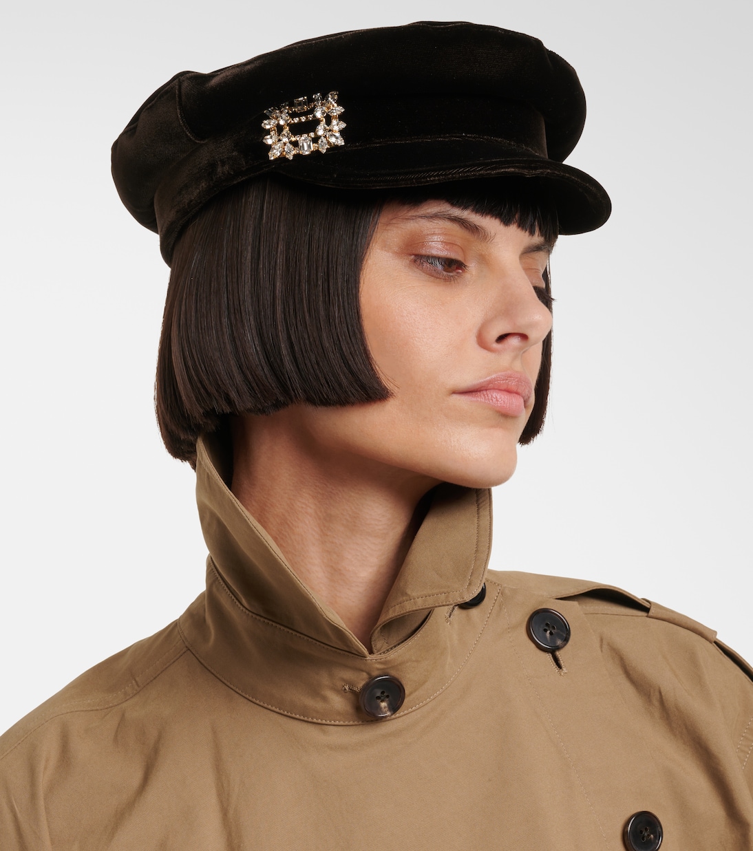 Velvet newsboy cap | Roger Vivier