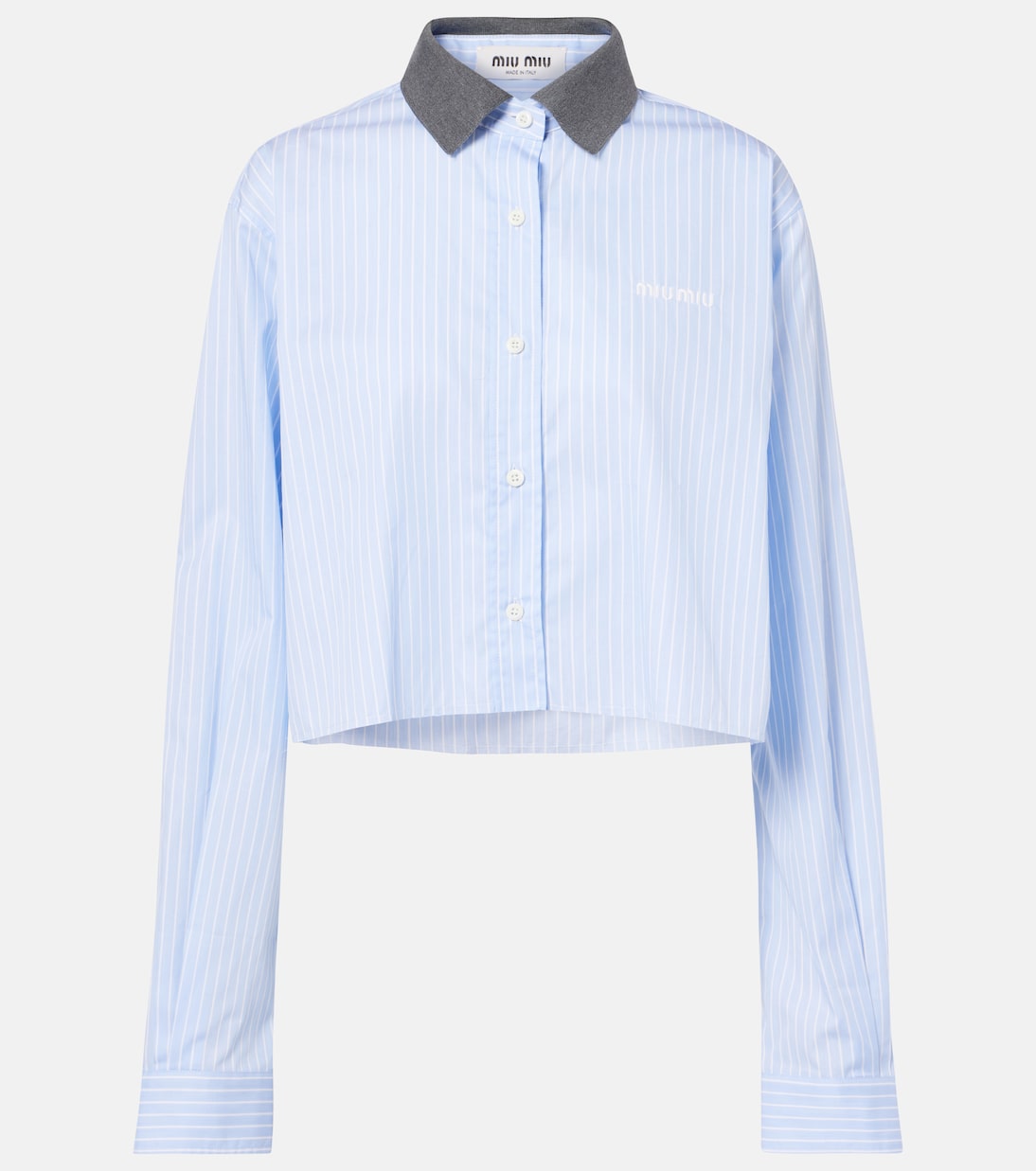 Cropped-Hemd aus Baumwolle | Miu Miu