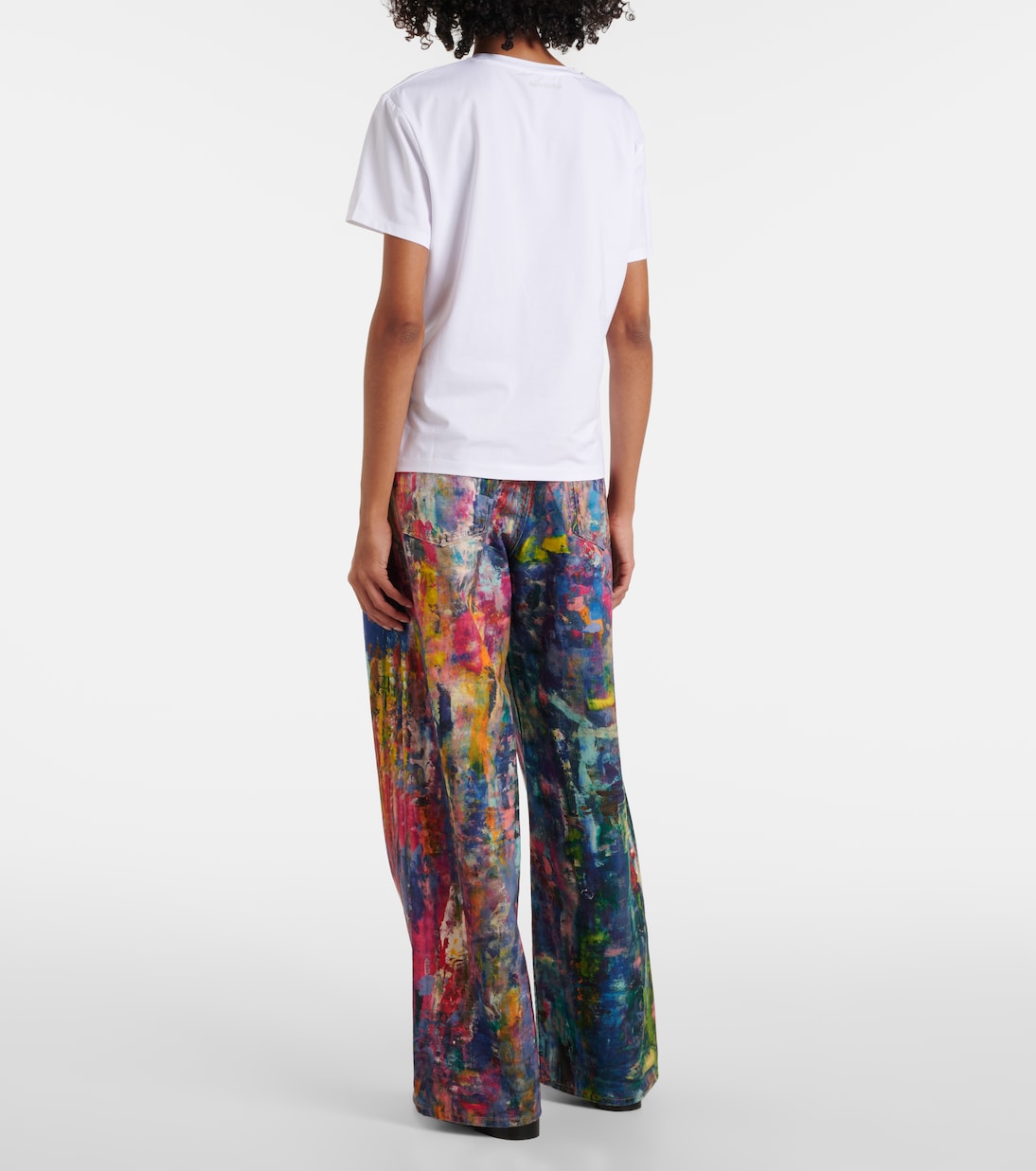 T-shirt Face in jersey di misto cotone | Acne Studios