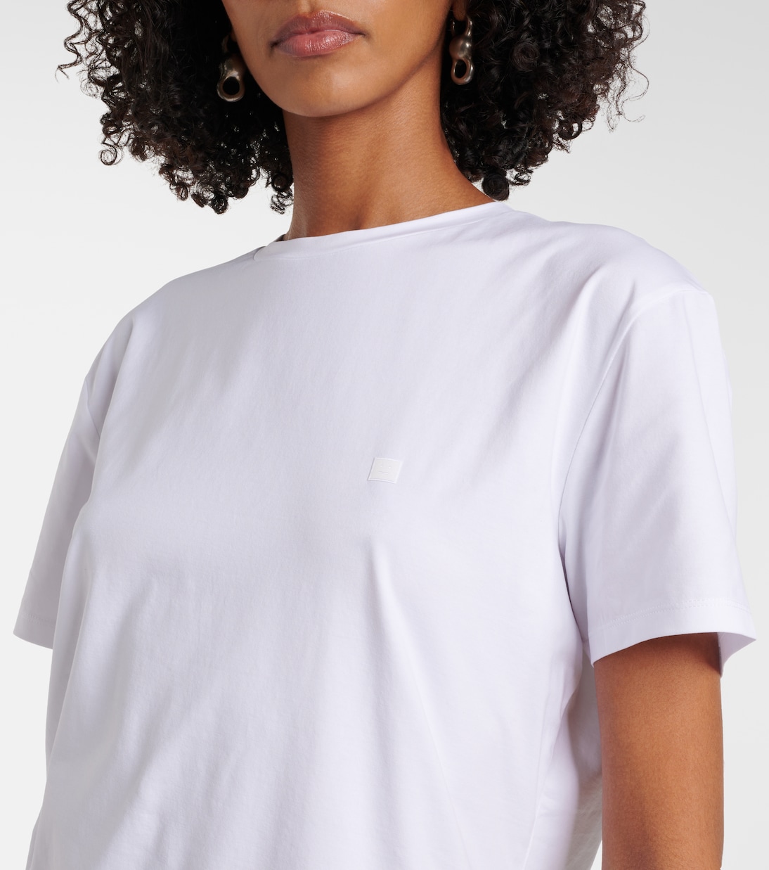 T-shirt Face in jersey di misto cotone | Acne Studios