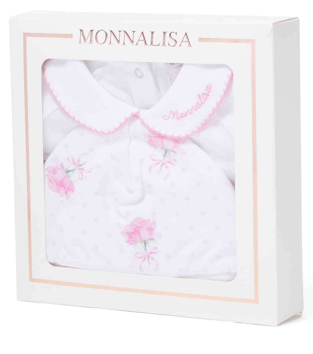 Baby Set aus Strampler und Mütze | Monnalisa