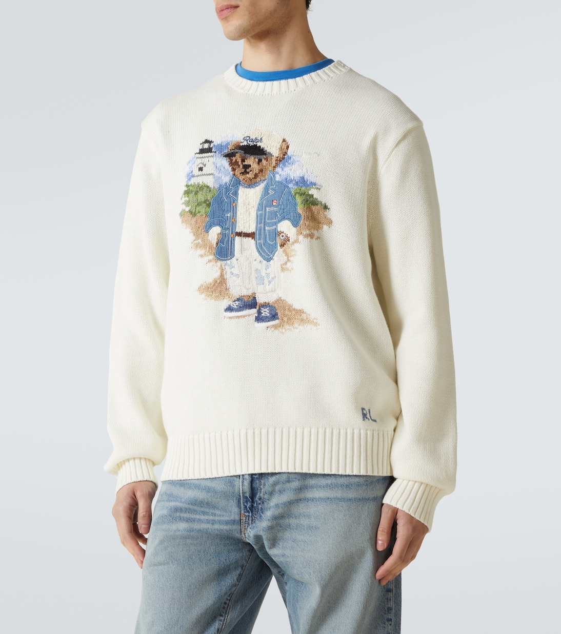 Pull Polo Bear intarsia en coton | Polo Ralph Lauren