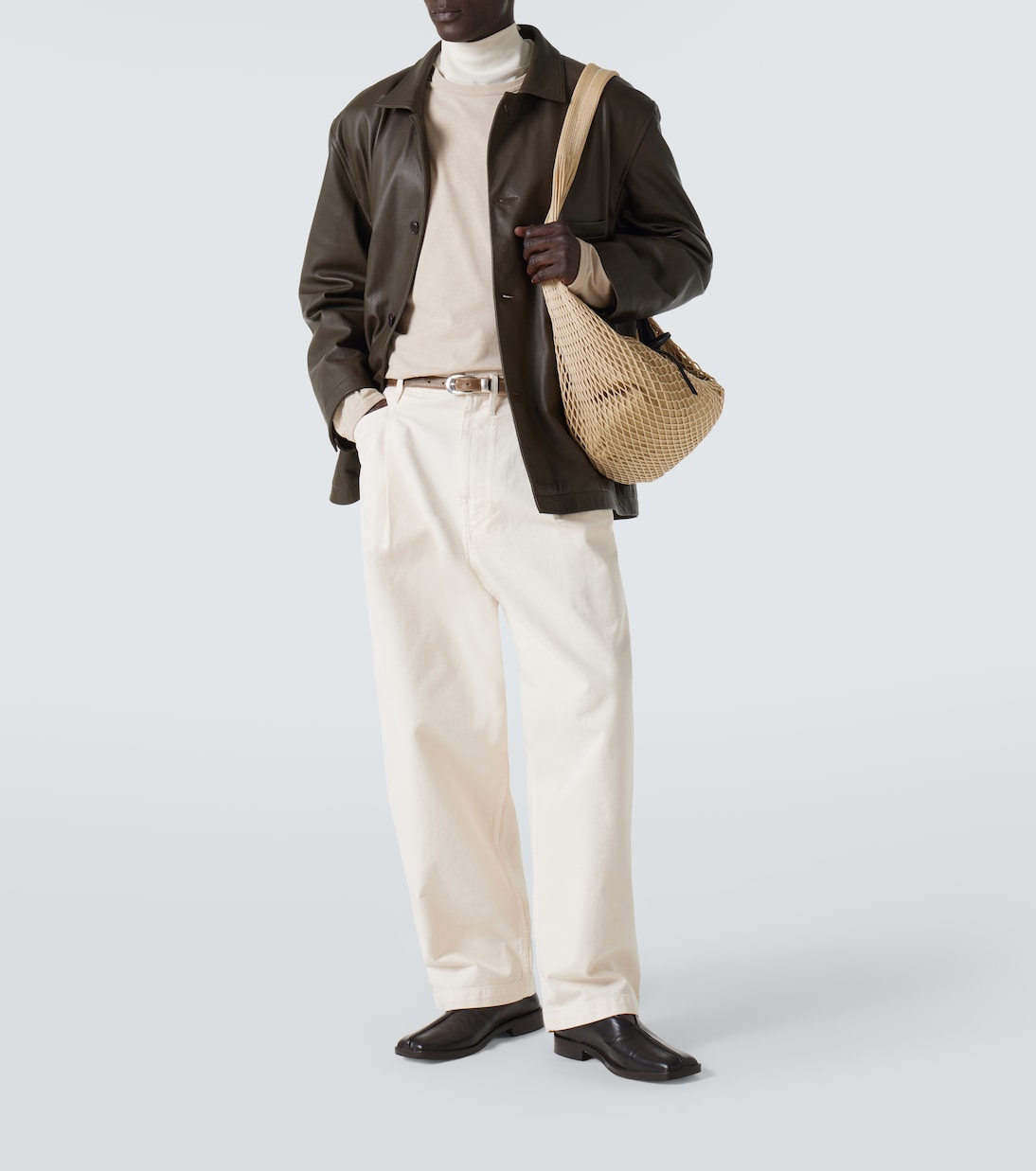 Pantaloni a gamba larga in cotone | Lemaire