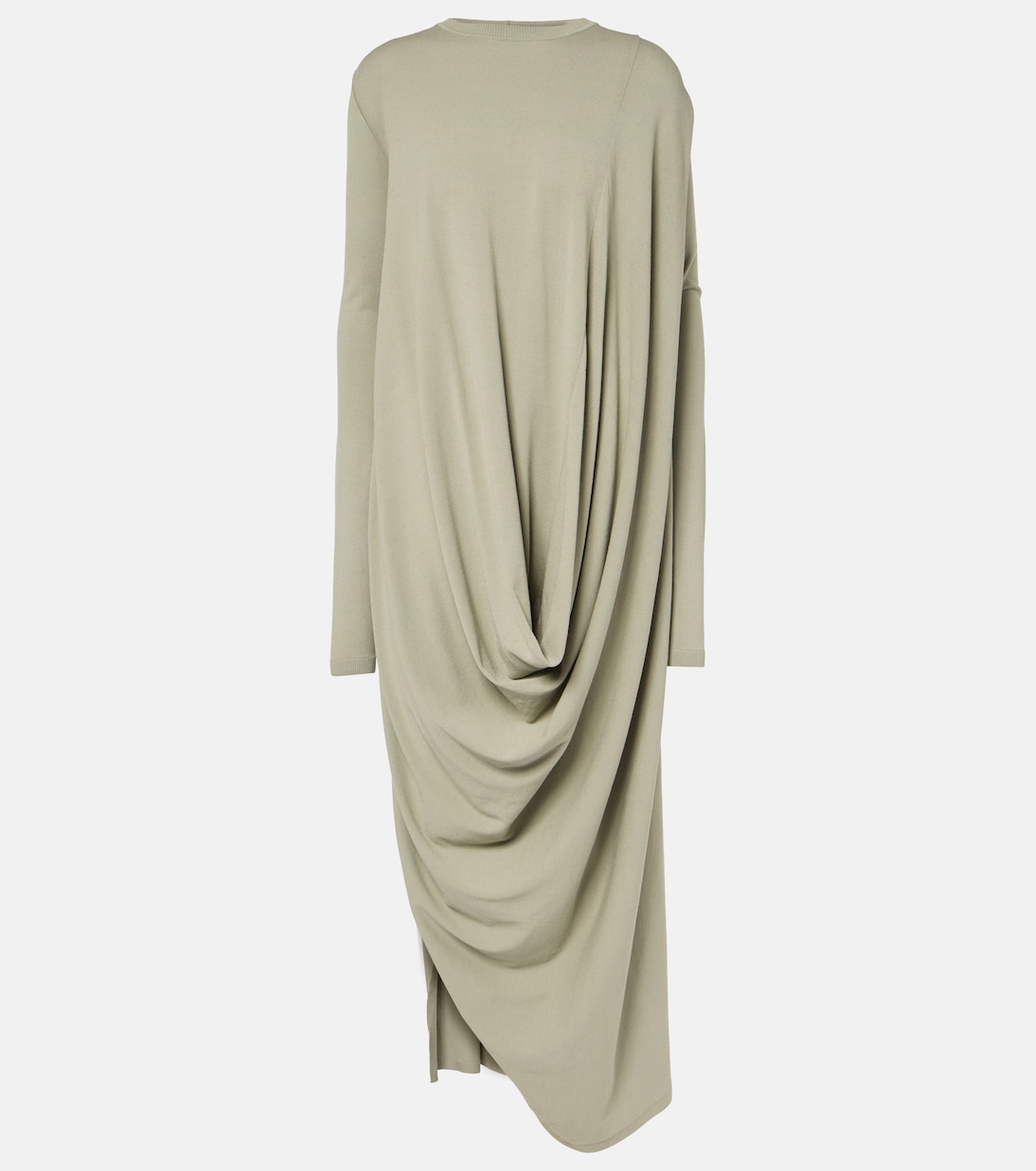 Twisted draped jersey maxi dress | Rick Owens