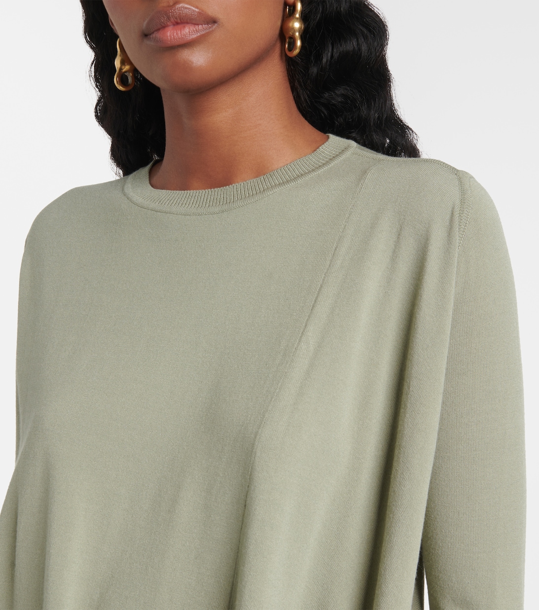 Twisted draped jersey maxi dress | Rick Owens