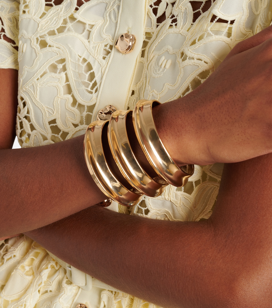 Brazalete chapado en oro de 18 ct | Self-Portrait