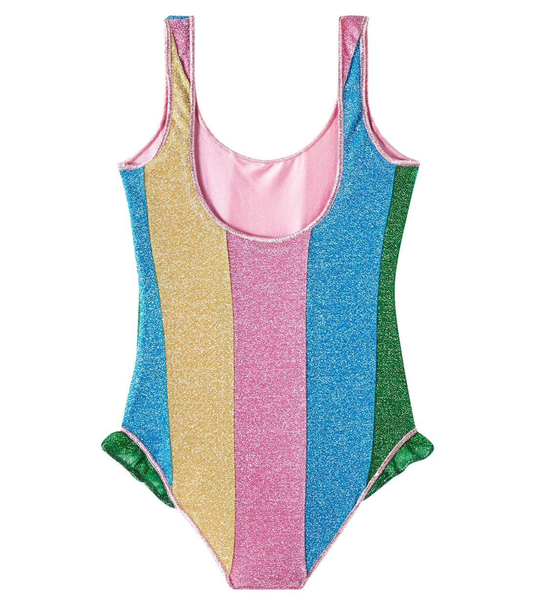Lumière striped lamé swimsuit | Oséree Kids