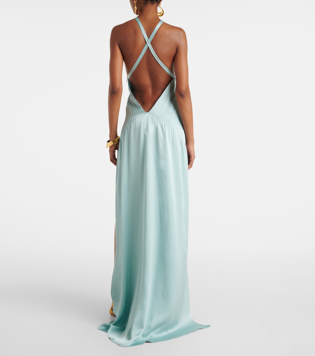 Abito lungo in raso di seta | Tom Ford