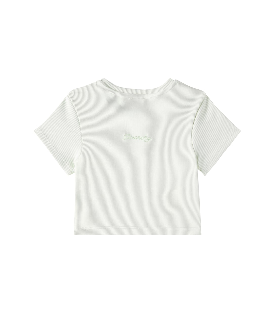 T-shirt in cotone a coste con logo | Givenchy Kids