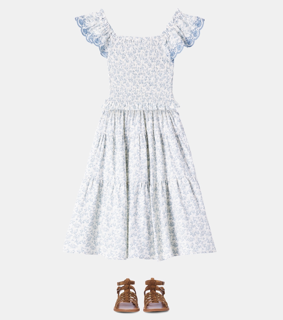 Top Zayla en coton à fleurs | Rylee + Cru