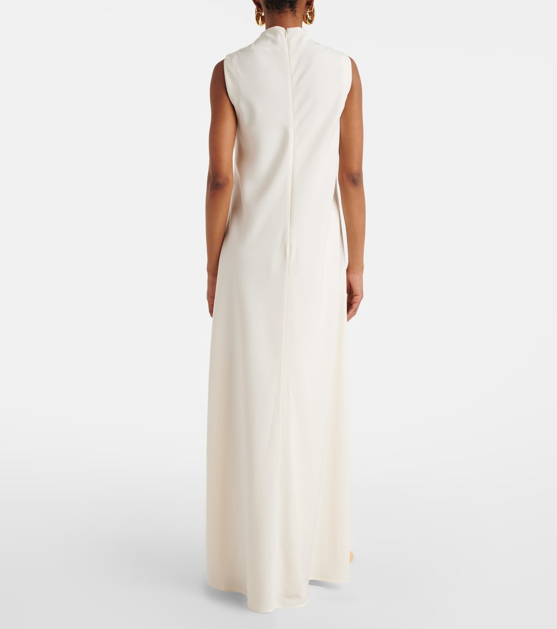 Robe longue Araya en crêpe | Staud