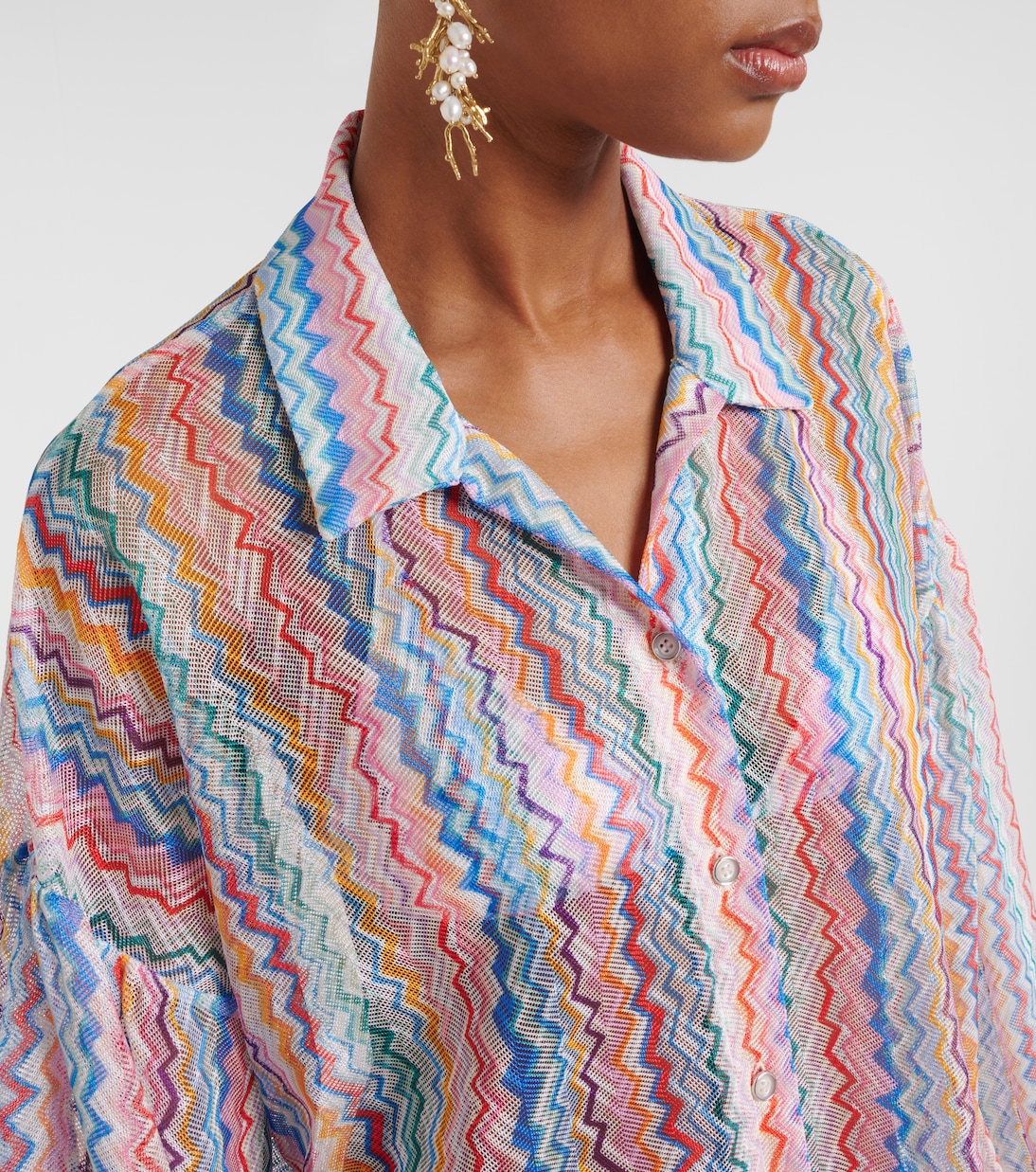 Camisa oversized en zigzag | Missoni