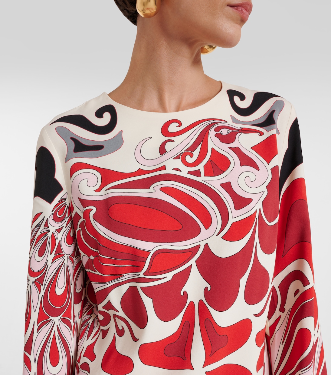 Mini Supremes printed satin minidress | La DoubleJ