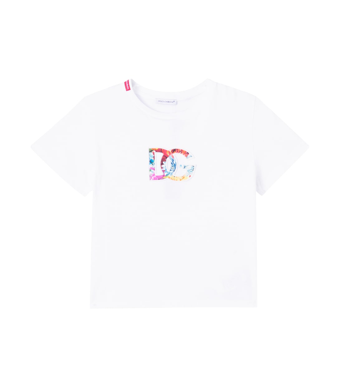 T-shirt DG in jersey di cotone | Dolce&Gabbana Kids