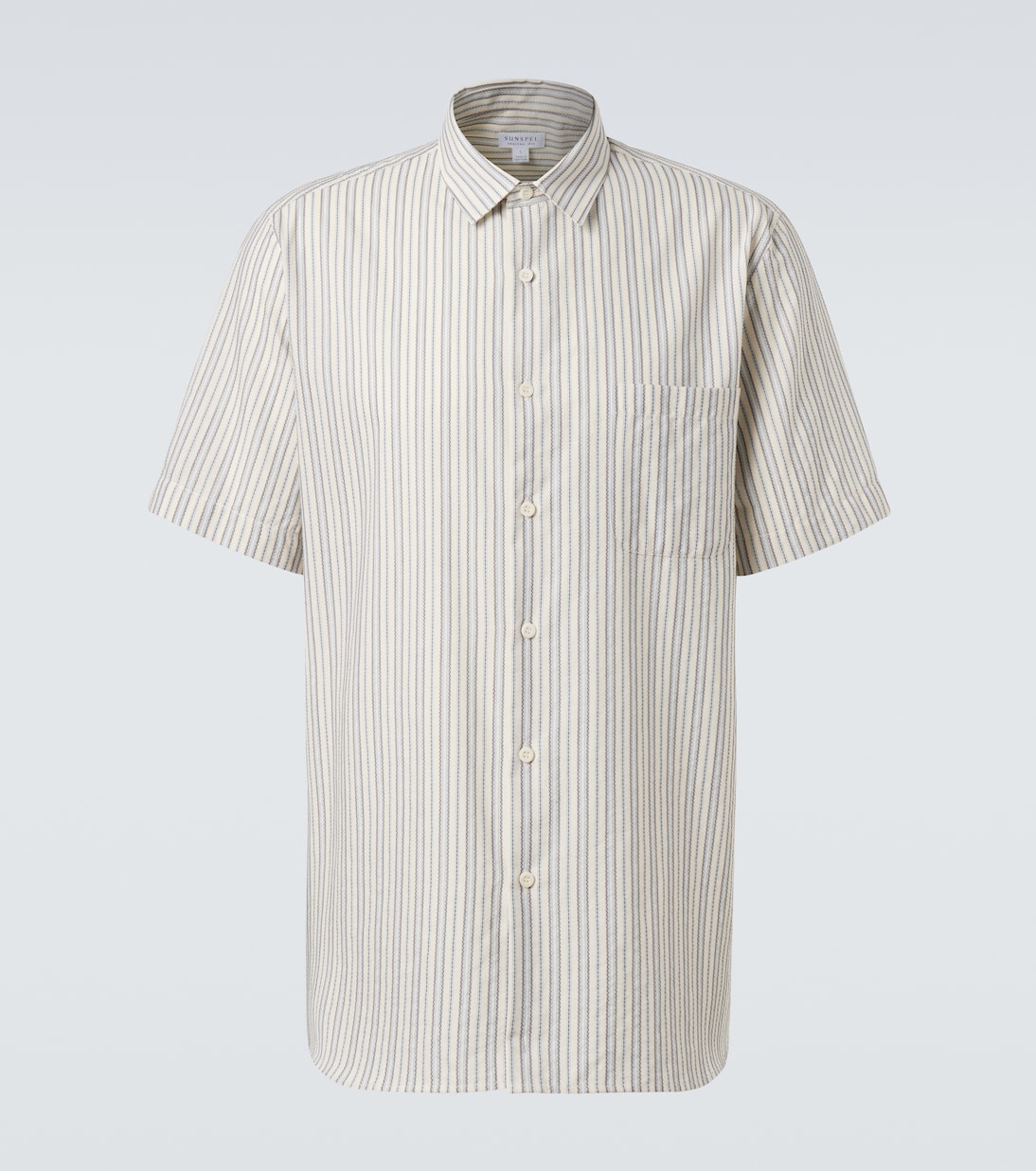 Striped cotton shirt | Sunspel