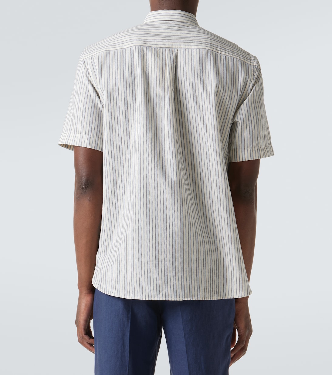 Striped cotton shirt | Sunspel