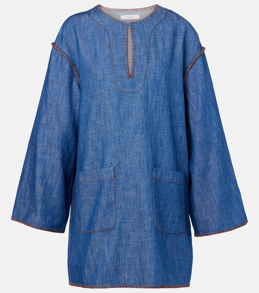 Abito corto di jeans Ascension | Zimmermann