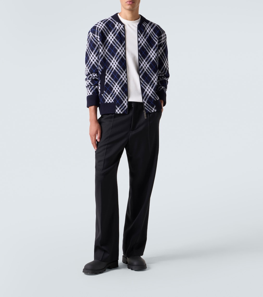 Burberry Check wool-blend blouson | Burberry